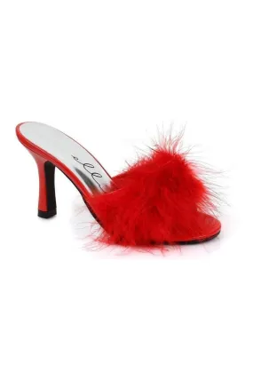 361-SASHA Marabou  | Red Patent