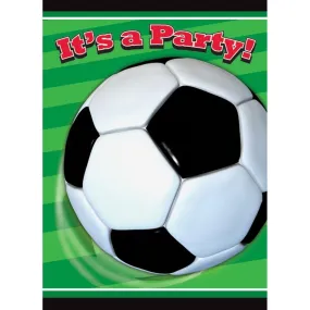 3D Soccer Invitations, 8 per Package