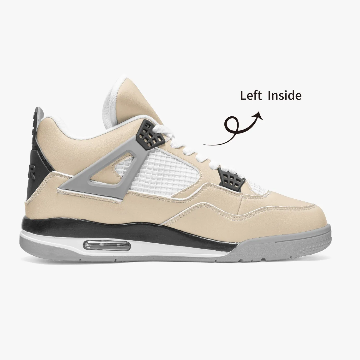 699. AJ4 Basketball Sneakers -Grey Sole