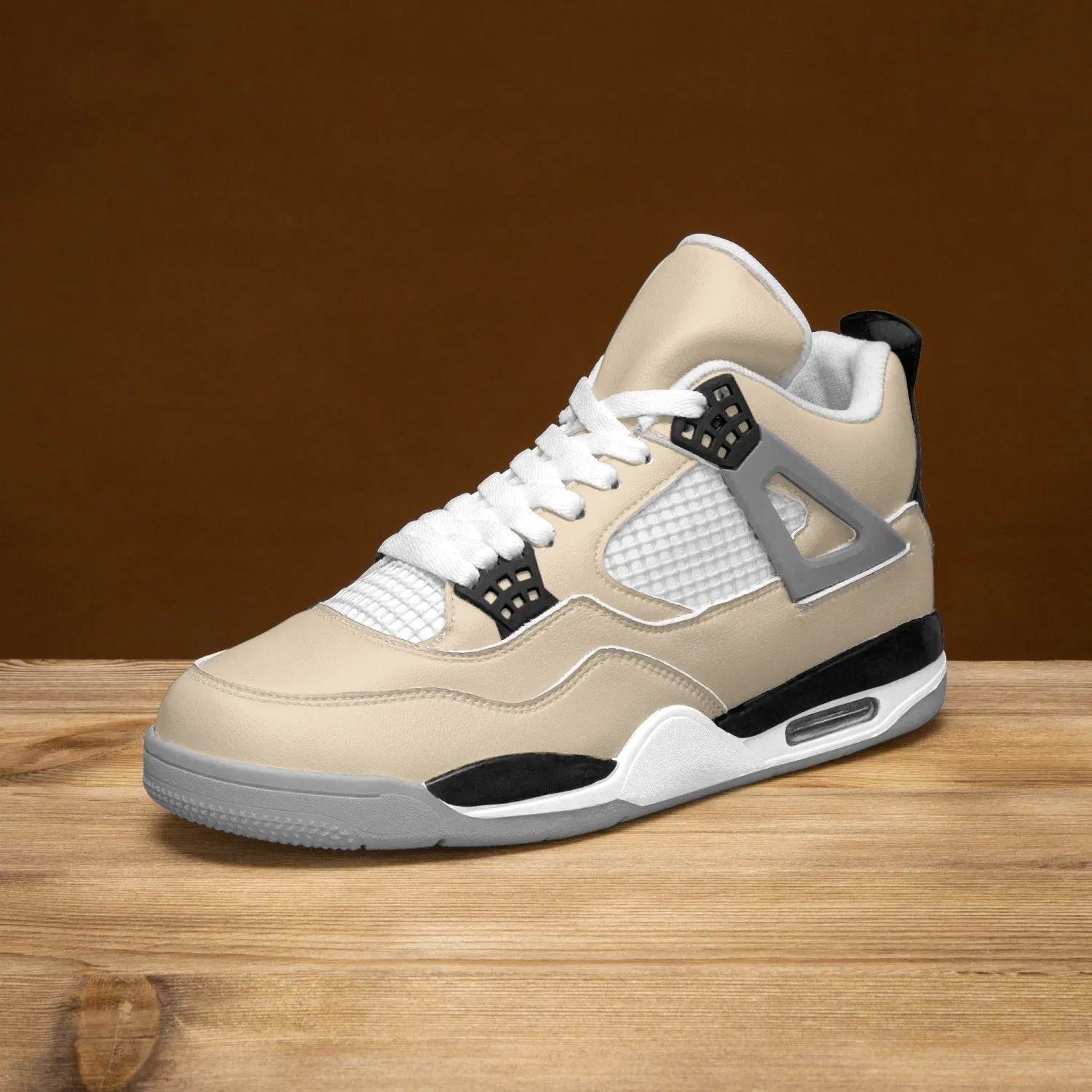 699. AJ4 Basketball Sneakers -Grey Sole