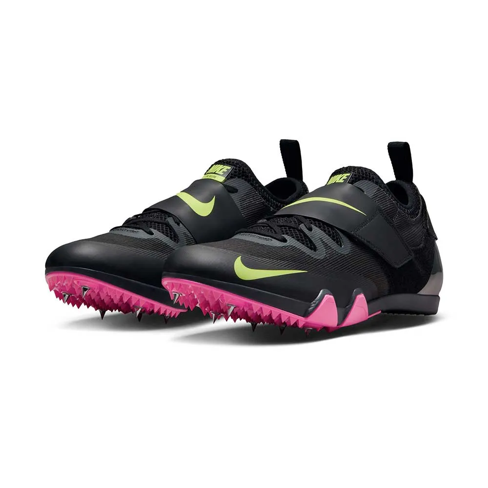 All Gender Nike Pole Vault Elite - Anthracite/Black/Light Lemon Twist/Fierce Pink- Regular (D)