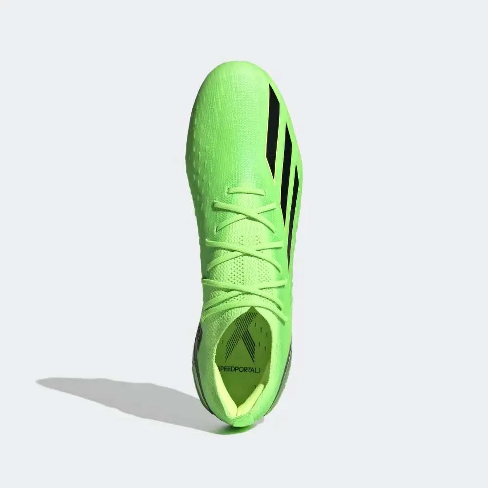 All Gender X SpeedPortal .1 FG Soccer Shoe - Solar Green/Solar Red/Solar Yellow