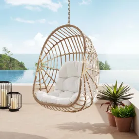 Amalie Wicker Rattan Outdoor Patio Rattan Swing Chair without Stand by Modway