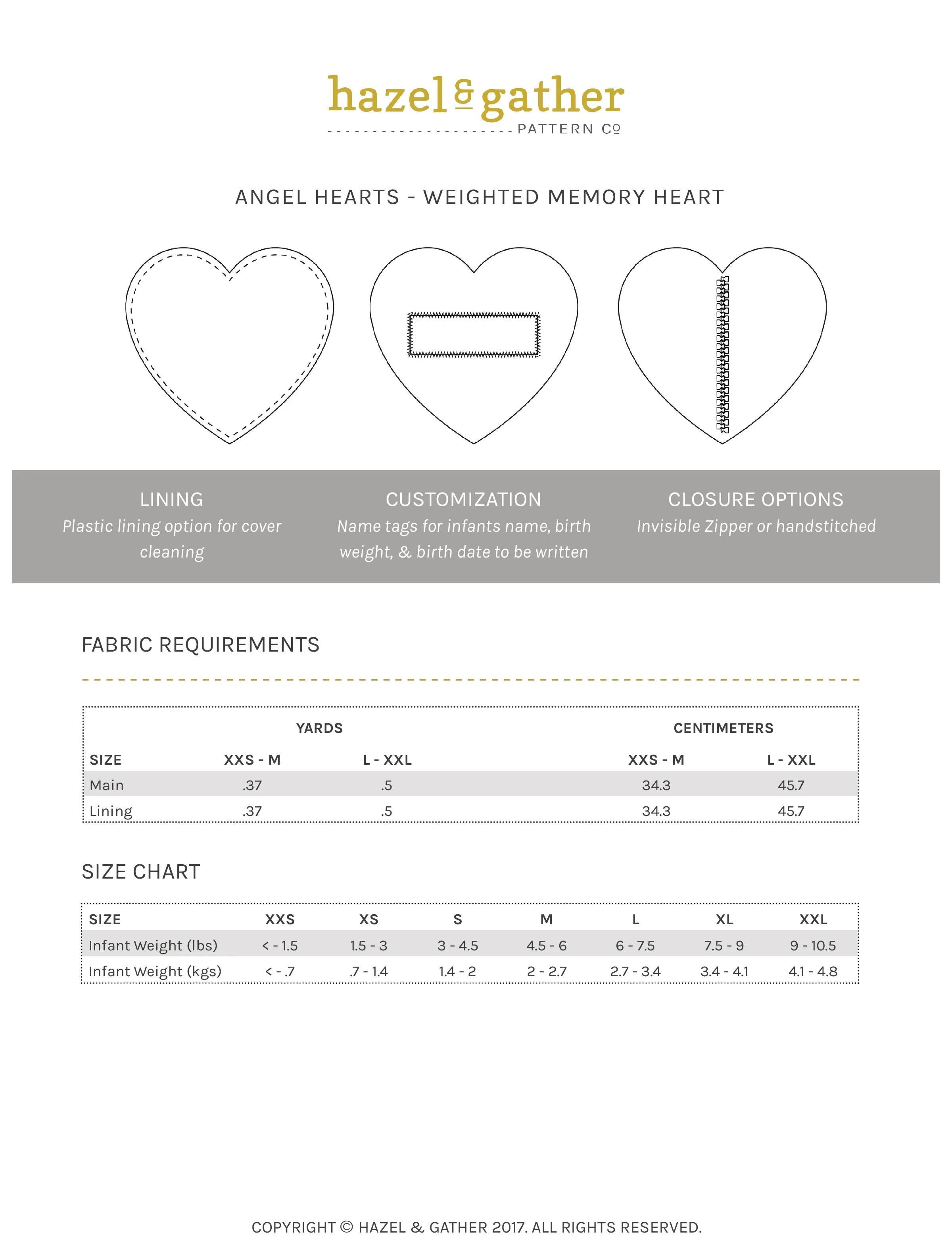 Angel Hearts - Weighted Memory Hearts