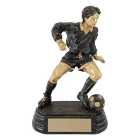 aztec gold player m soccer resin trophy