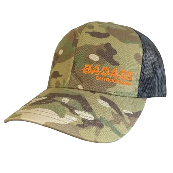 Badass Outdoor Gear Side Panel Logo Snap Back Trucker Hat