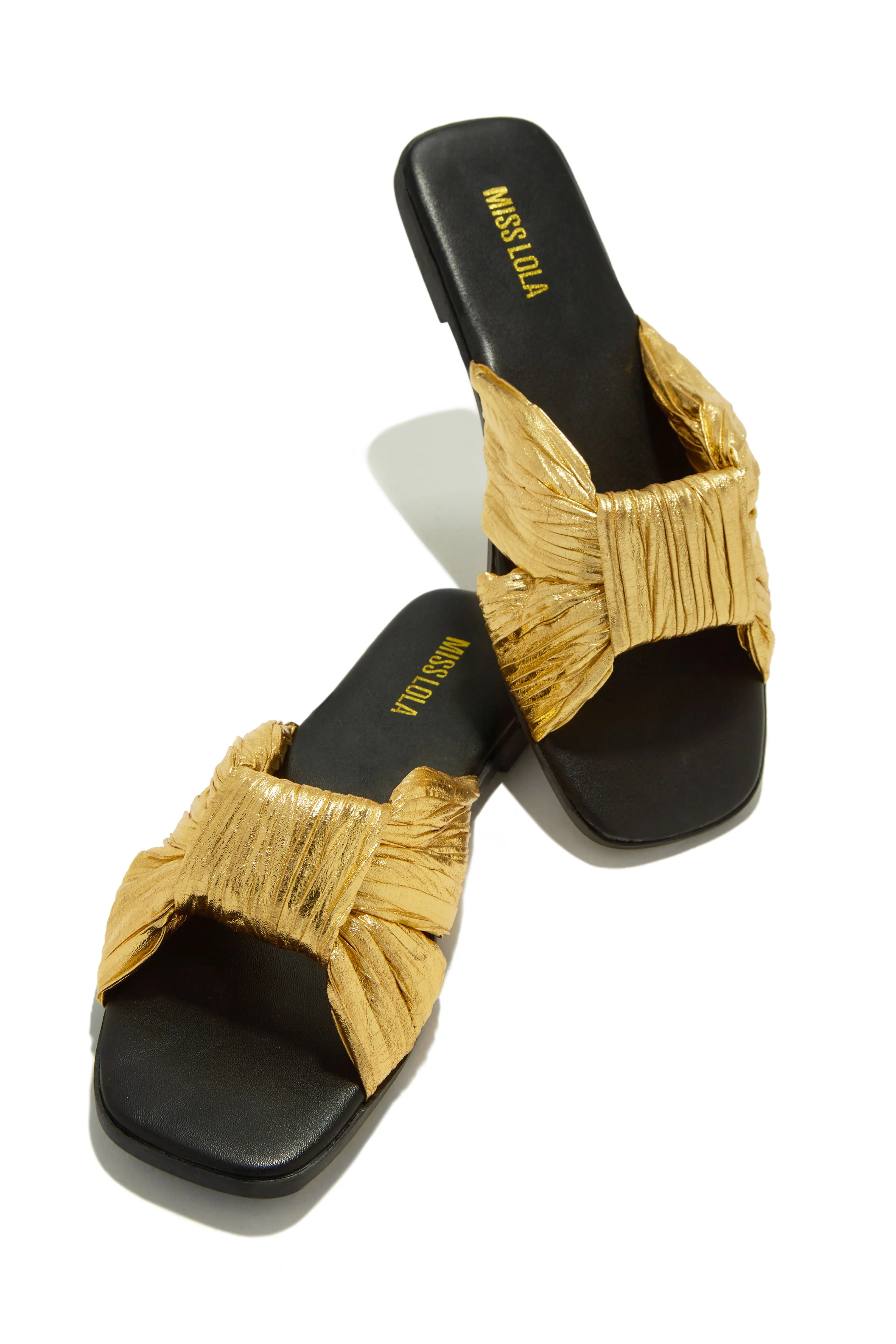 Bali Getaway Slip On Sandals - Gold