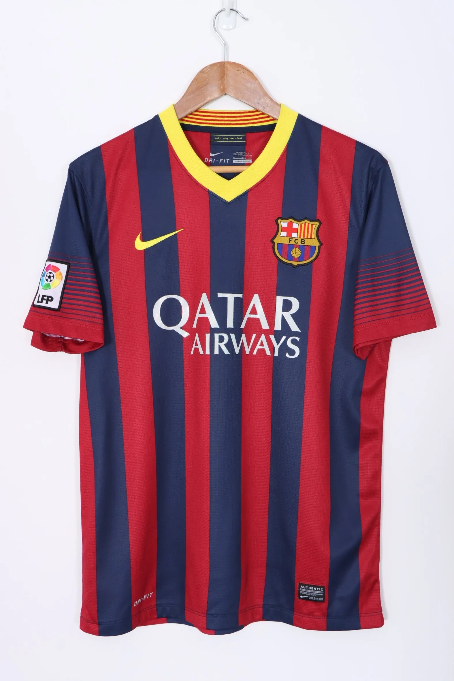 Barcelona 2013/2014 NIKE Home Soccer Jersey (M)