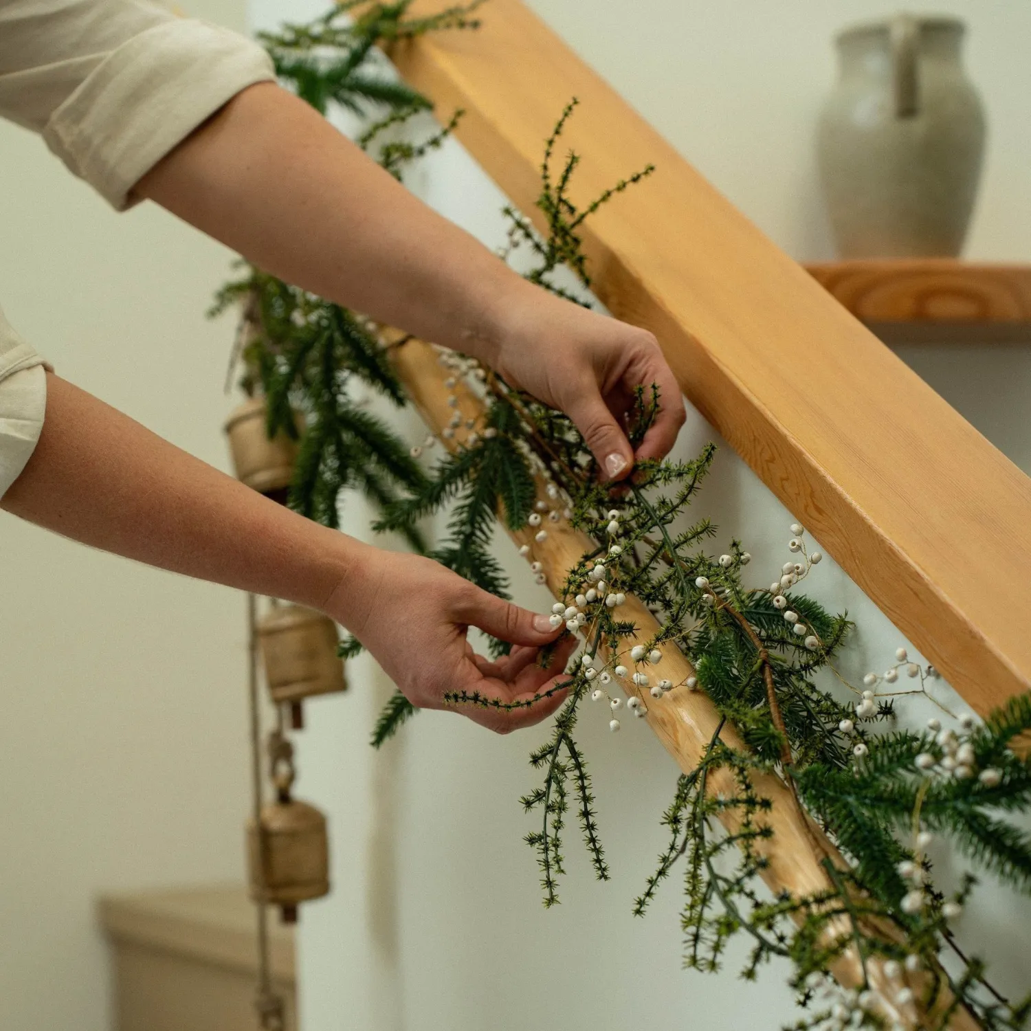 Beaded Ivory Garland