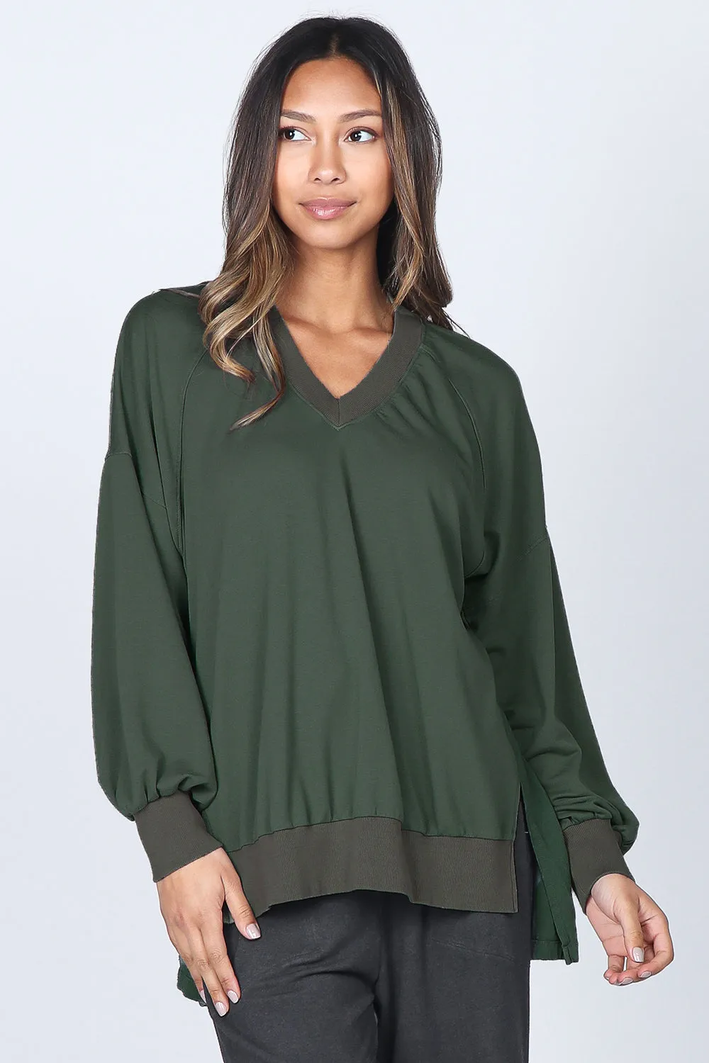 Bishop Sleeved Pleated Tunic