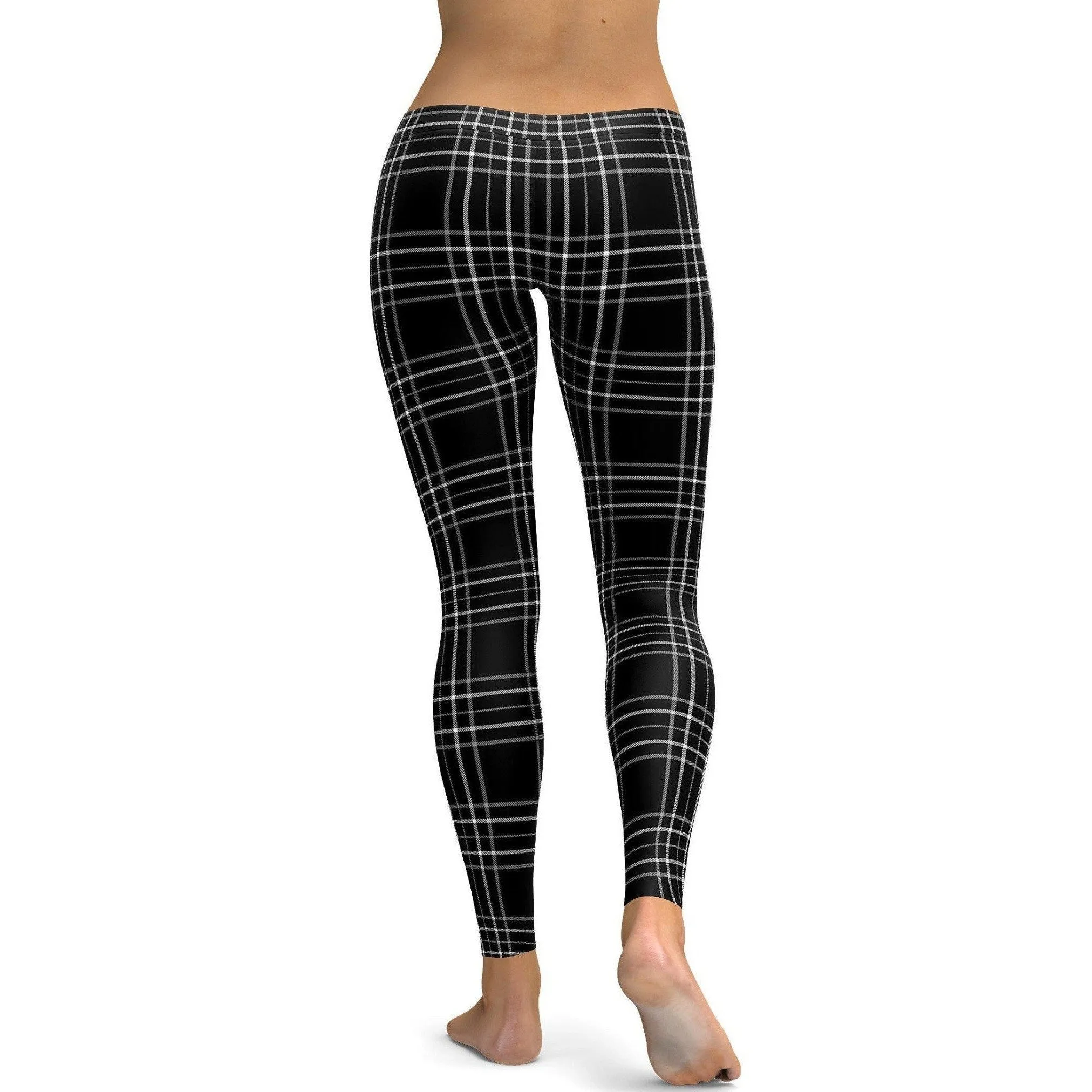 Black & White Tartan Leggings