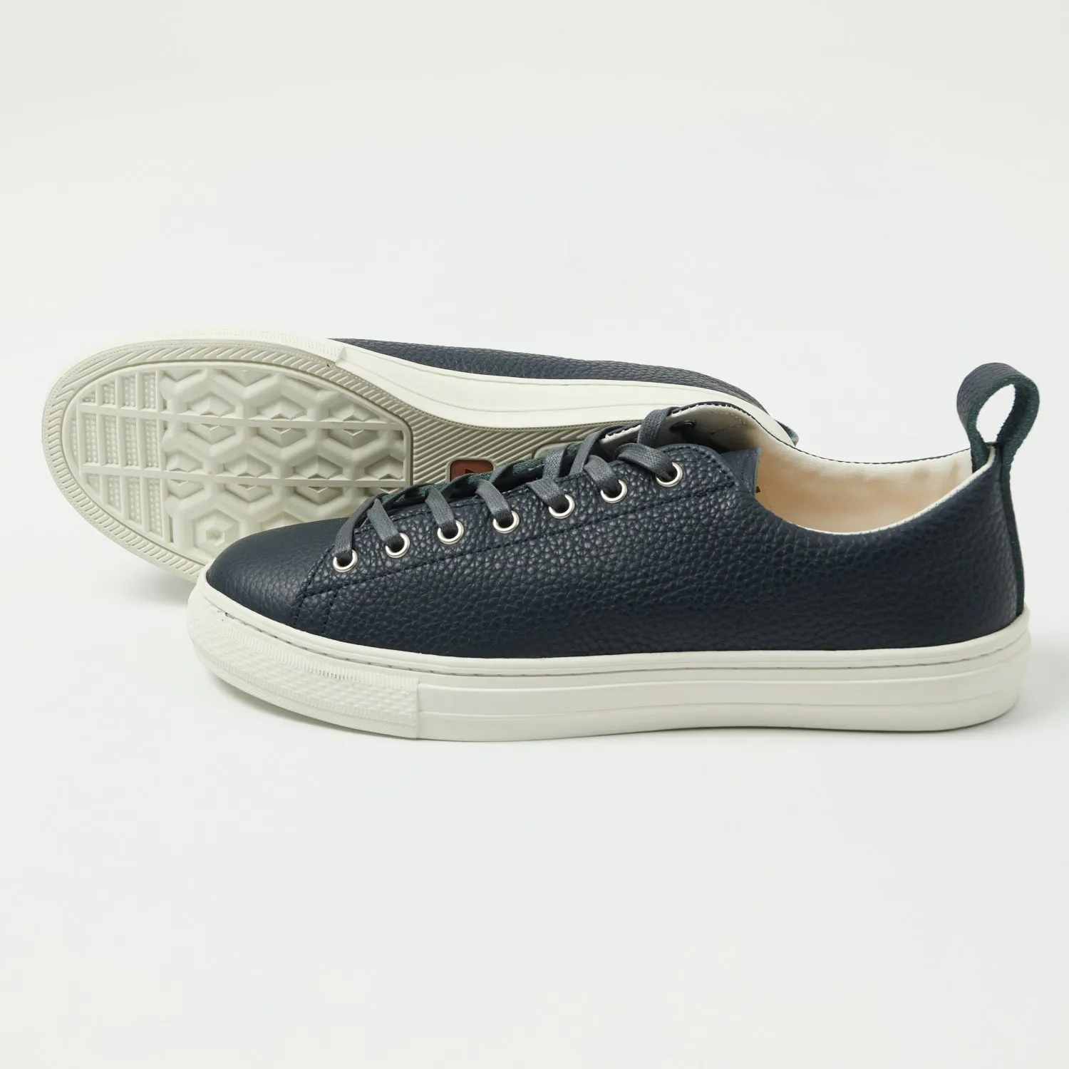 Buddy Bull Terrier Low Chubby Sneaker - Dark Navy Grain Leather