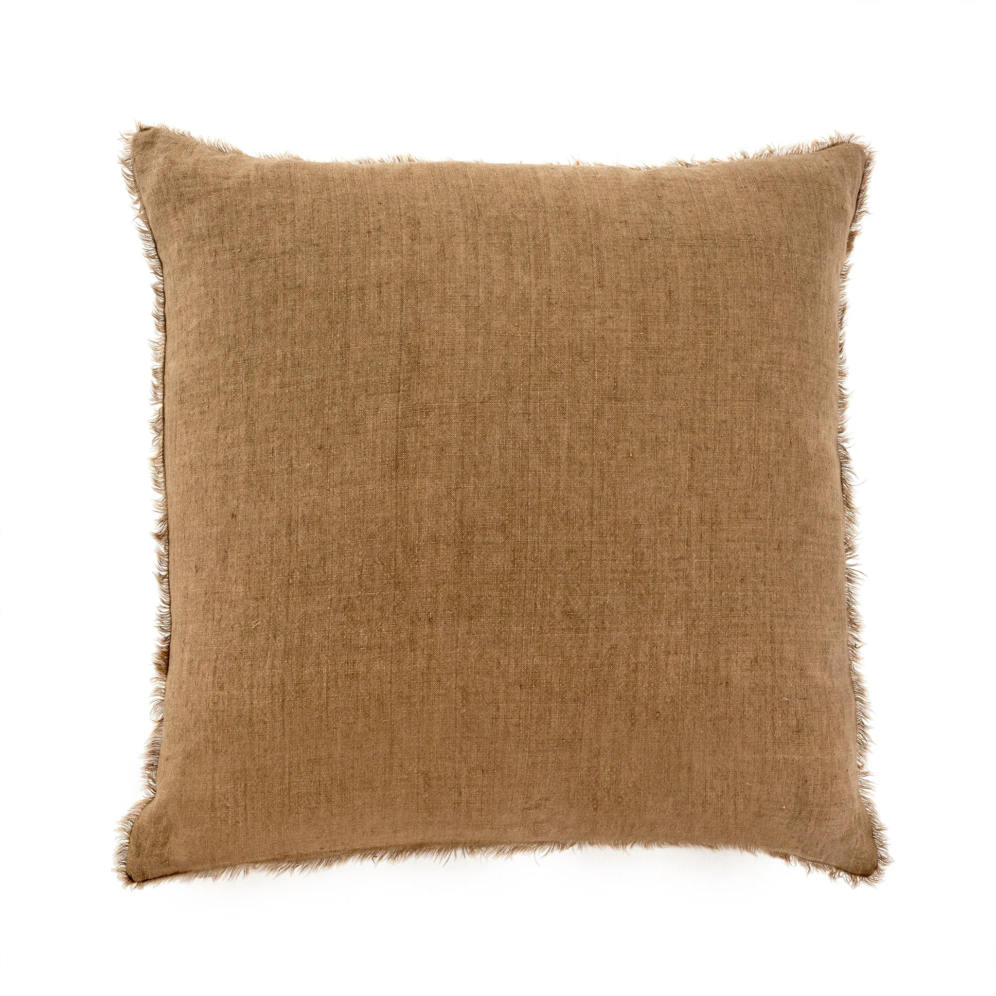 Cambri Hazelnut Linen Pillow