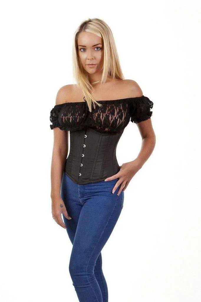 Candy Underbust Steel Boned Waist Training Corset In Taffeta