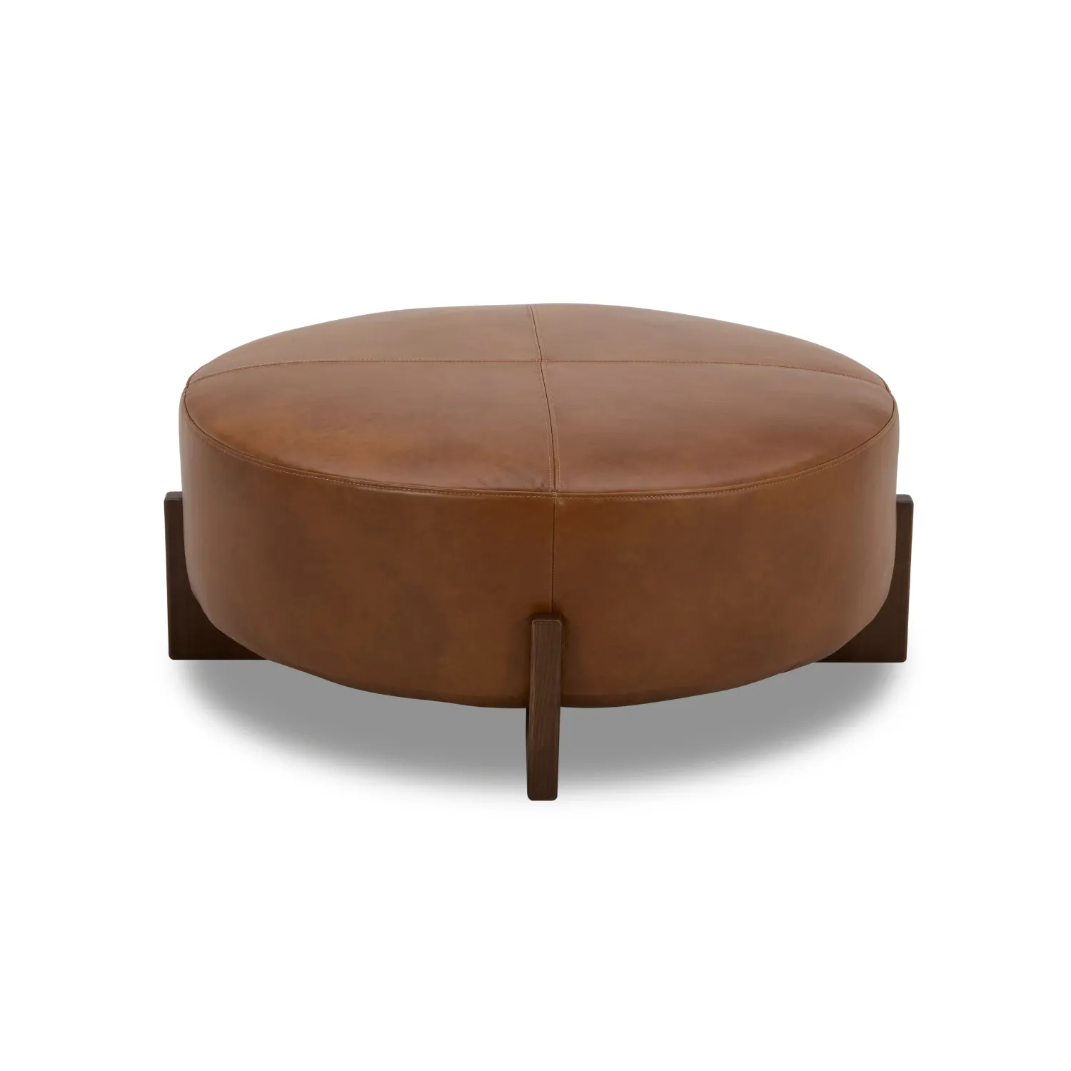 Carmen Leather Ottoman