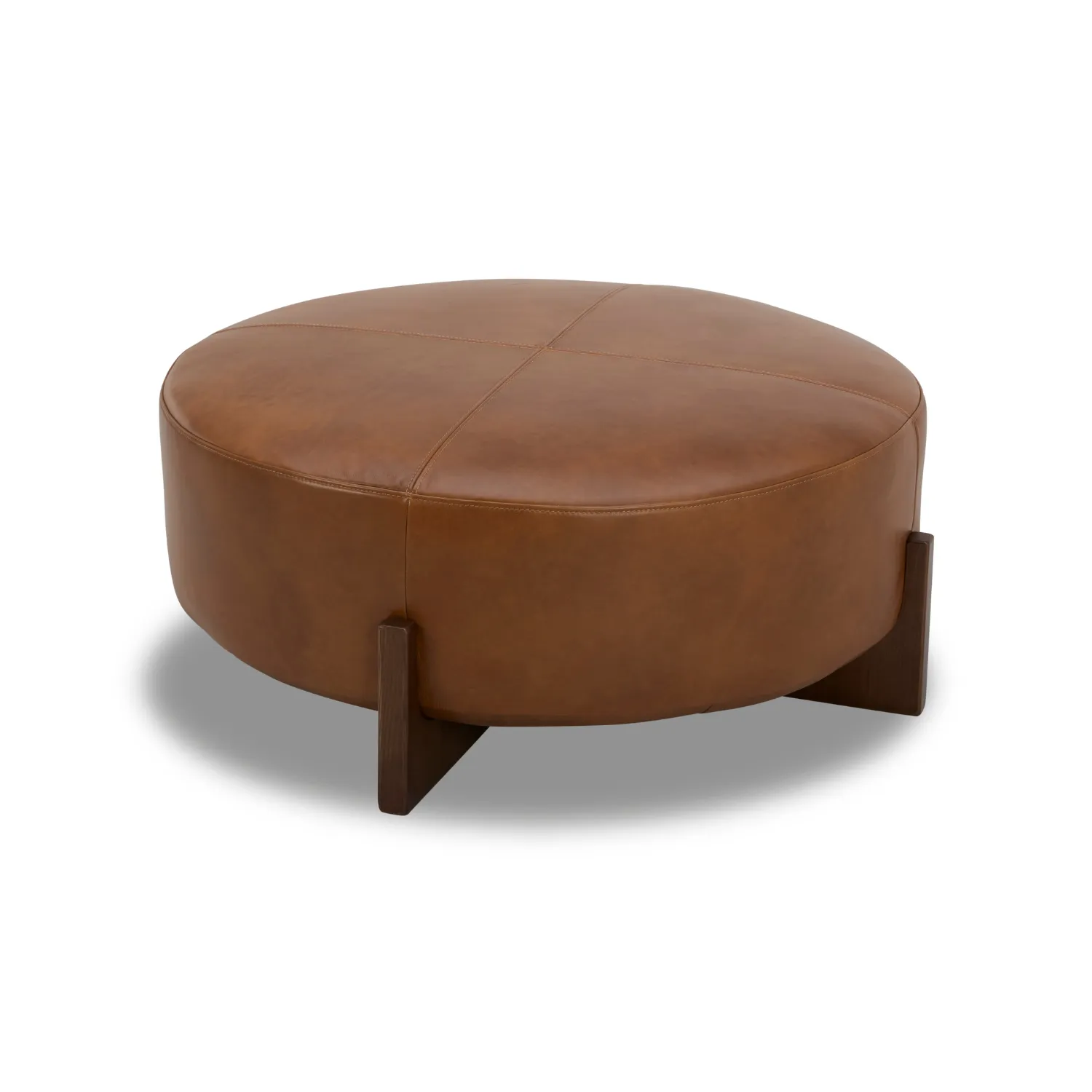 Carmen Leather Ottoman