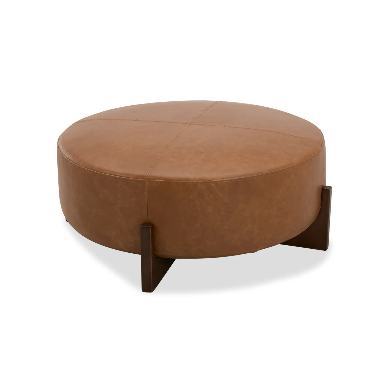 Carmen Leather Ottoman