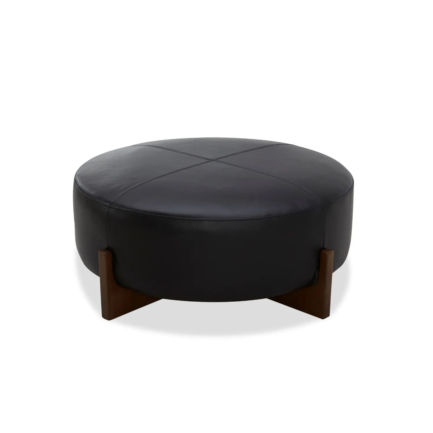 Carmen Leather Ottoman