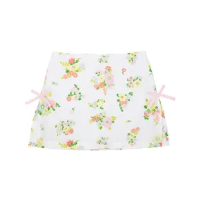 Clay's Club Skort - Biltmore Blooms with Palm Beach Pink