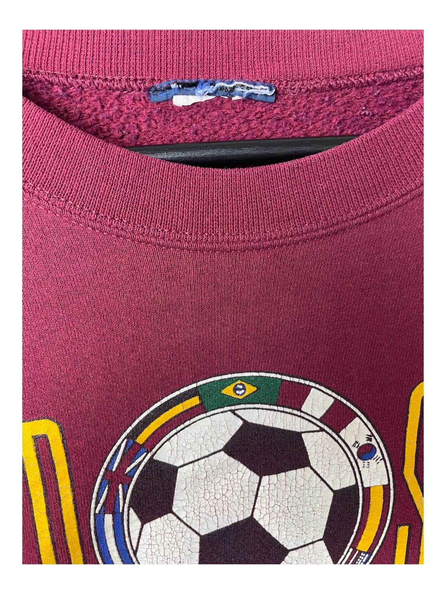 Crewneck World Soccer Burgundy