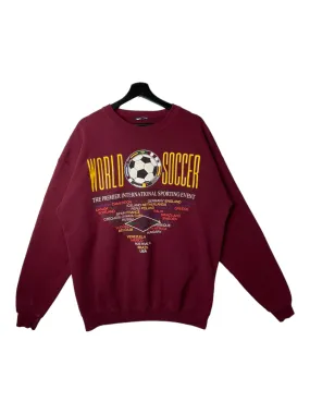 Crewneck World Soccer Burgundy