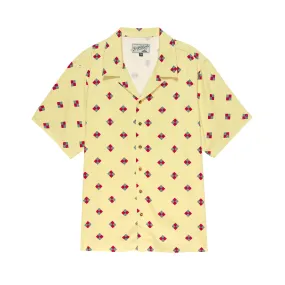 Diamonds Button Up - Yellow