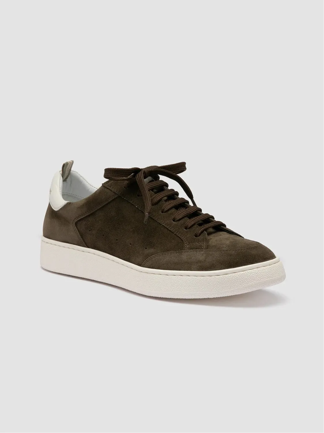 Dime Khaki Suede Low Top Sneakers