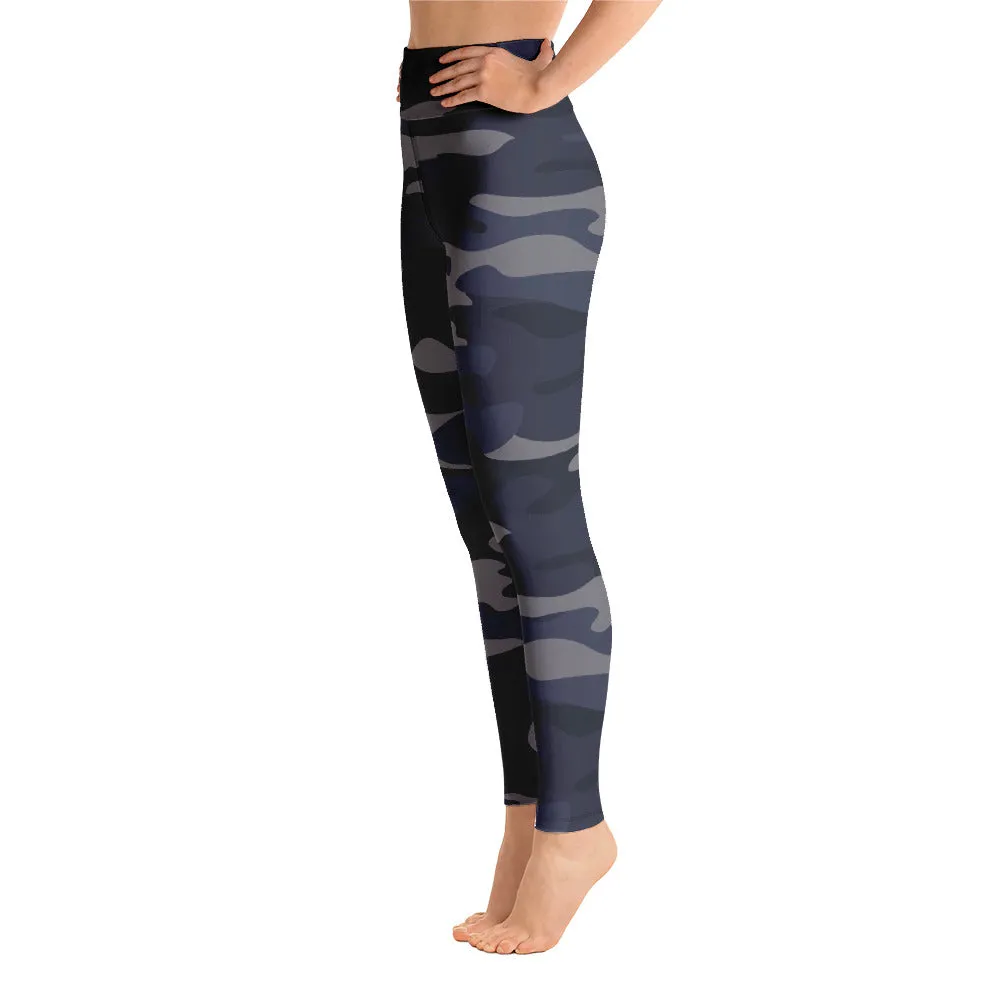 ELEVATED ESSENTIALS, BOOTY BOOSTING HIGH WAISTBAND LEGGING NAVY CAMO