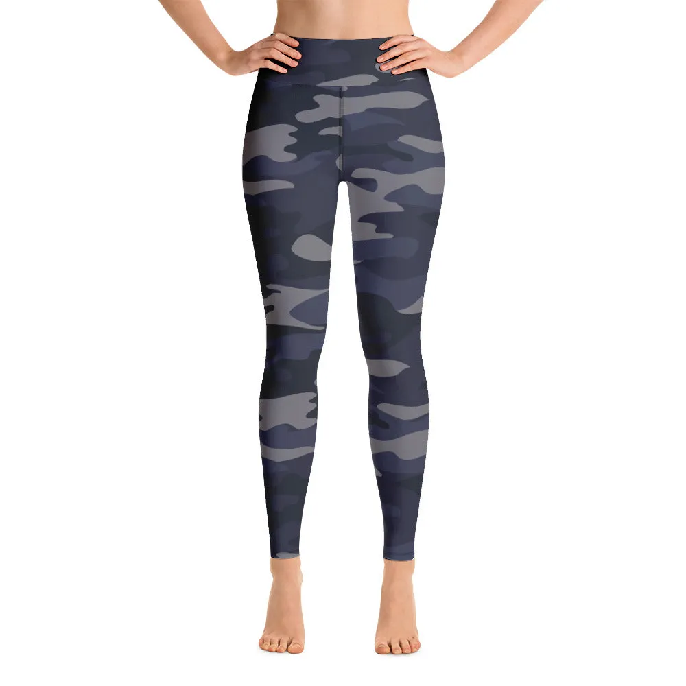 ELEVATED ESSENTIALS, BOOTY BOOSTING HIGH WAISTBAND LEGGING NAVY CAMO