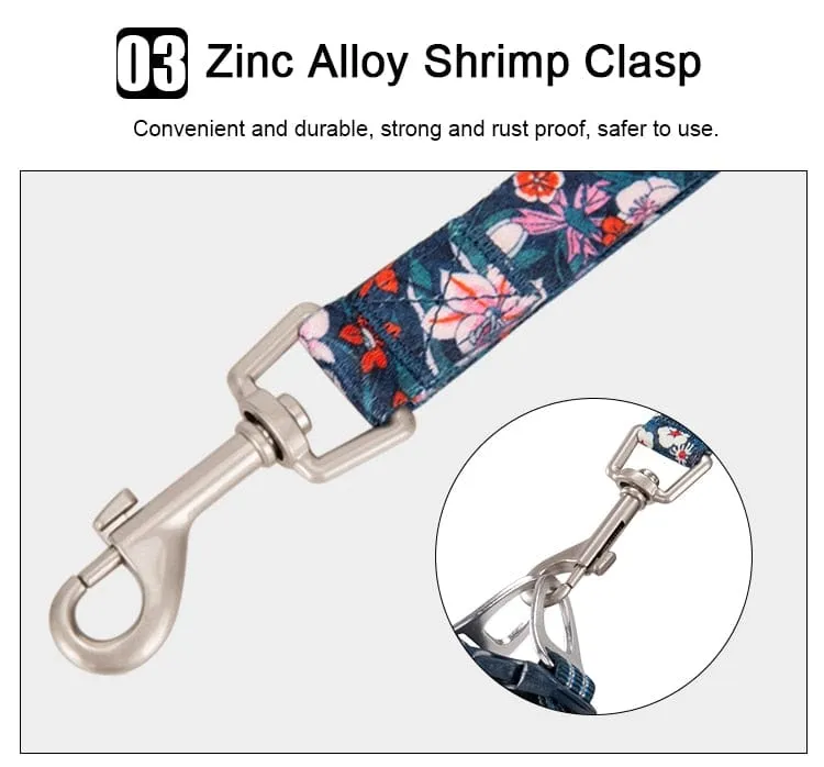 Floral Multi-Handle Leash