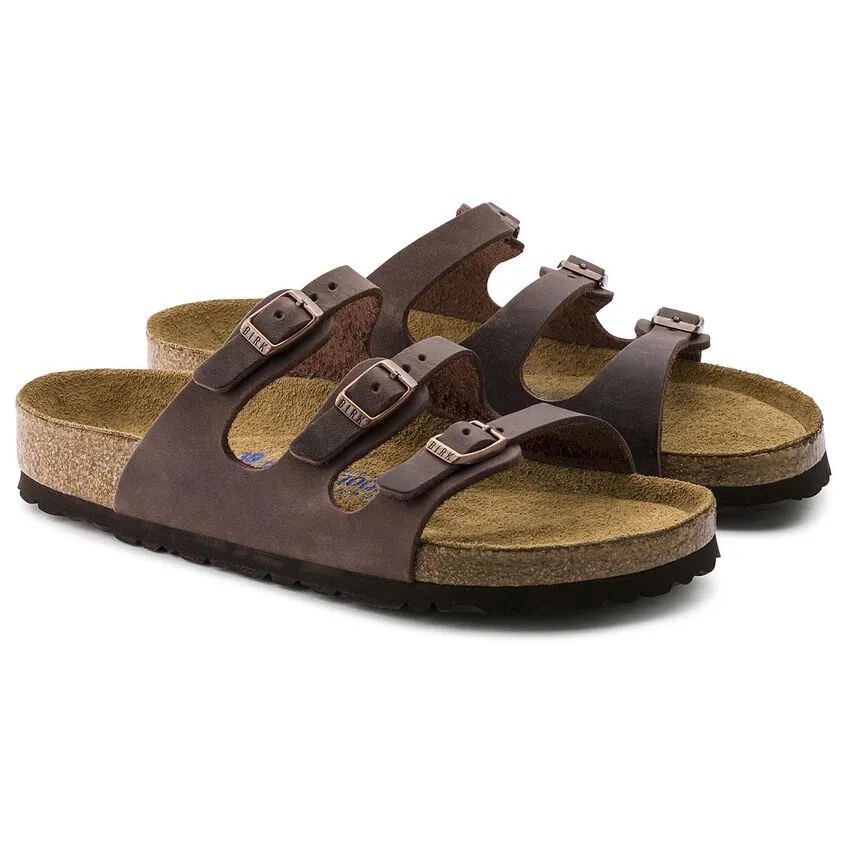 FLORIDA SOFT FOOTBED OILED LEATHER - HABANA