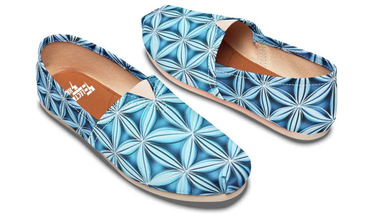 Flower Life Igloo Blue Casual Slip on Shoes