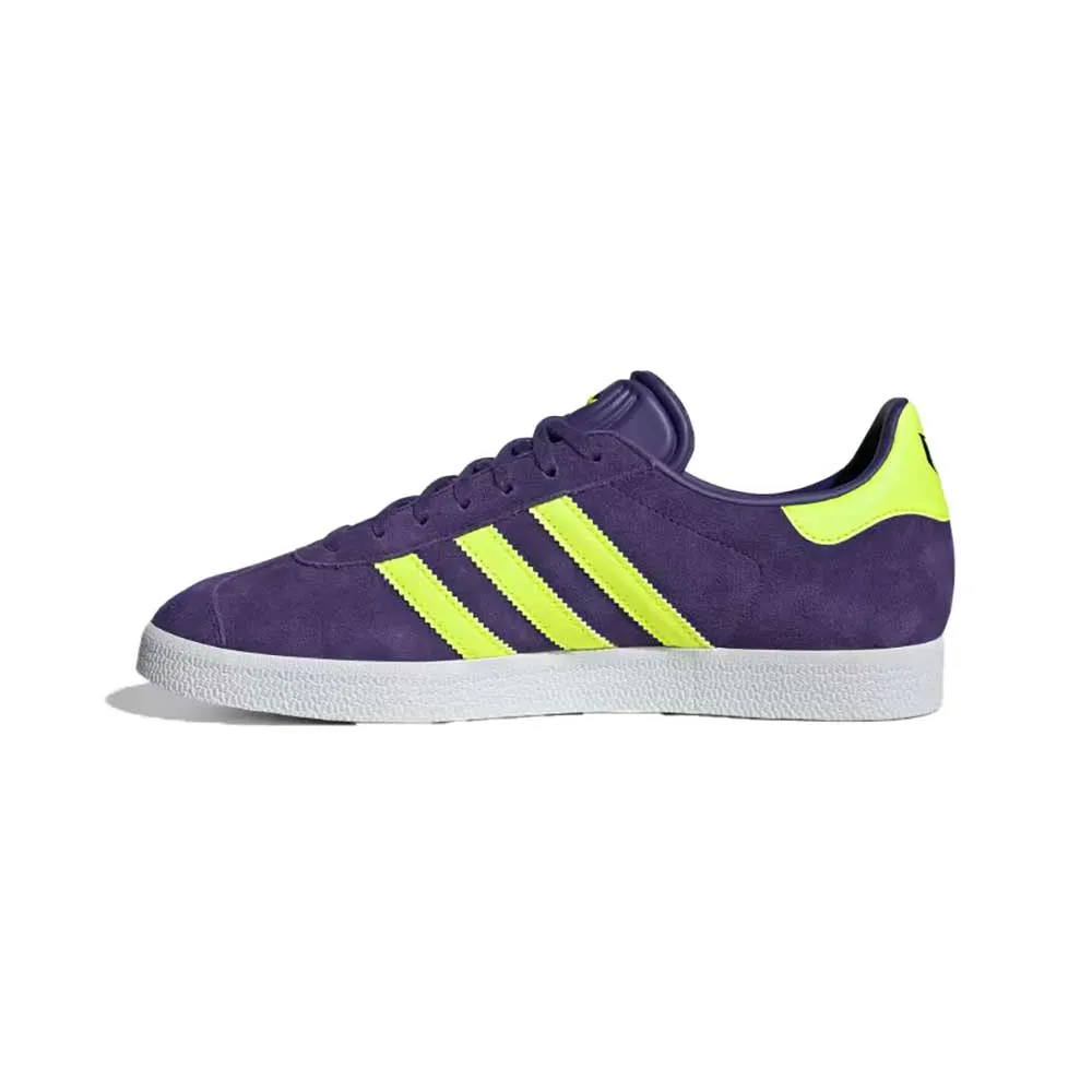 Gazelle Messi Indoor Soccer Shoe - University Purple/Lucid lemon/Footwear White - Regular (D)