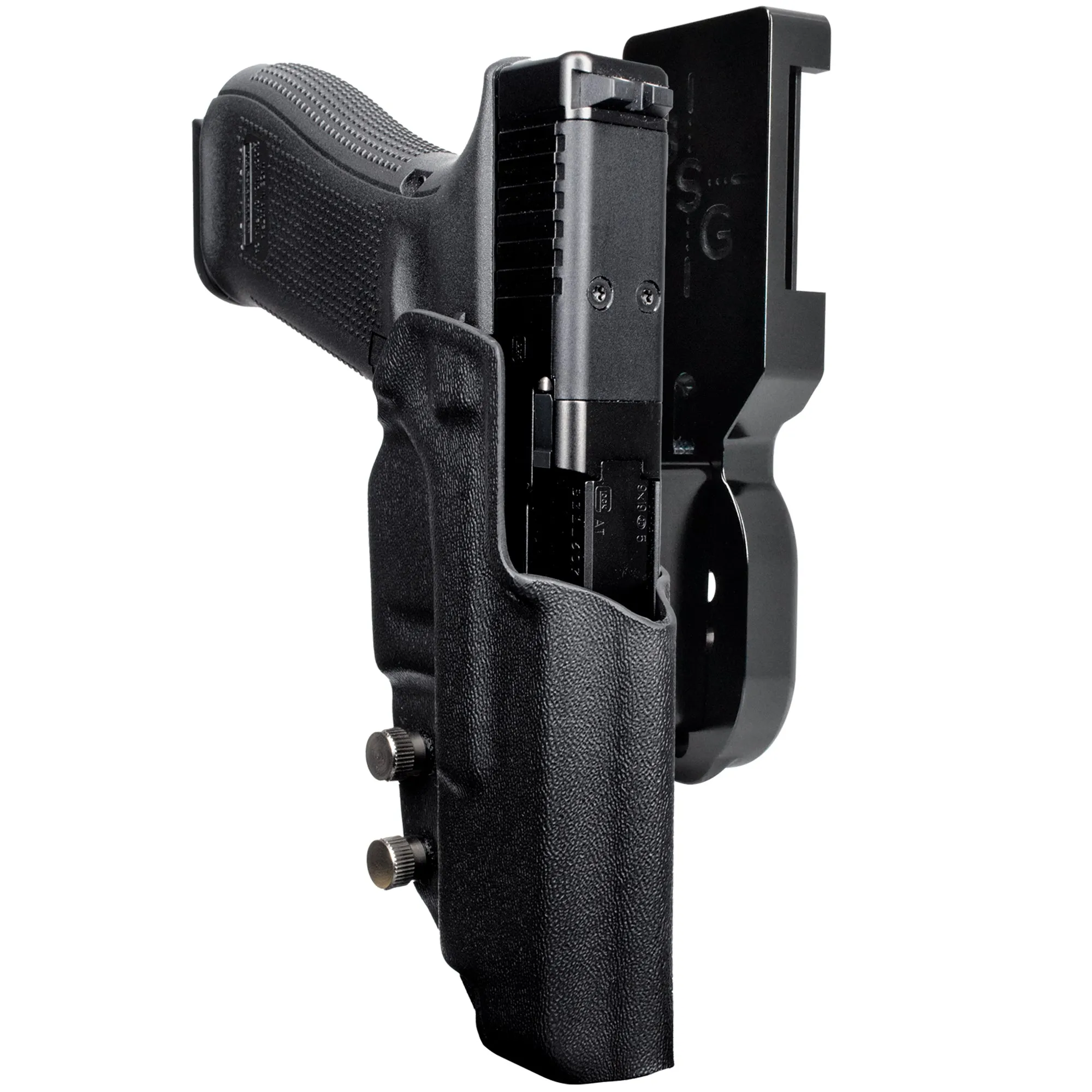 Glock 17 19 19X 22 34 44 45 w/ Align Tactical Thumb Rest Pro Heavy Duty Competition Holster