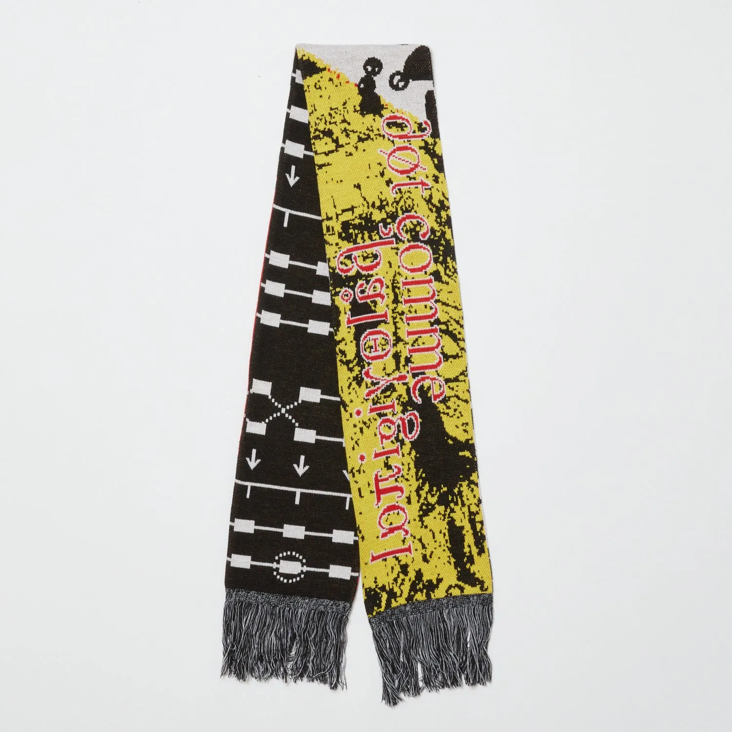 JACQUARD KNIT SOCCER SCARF