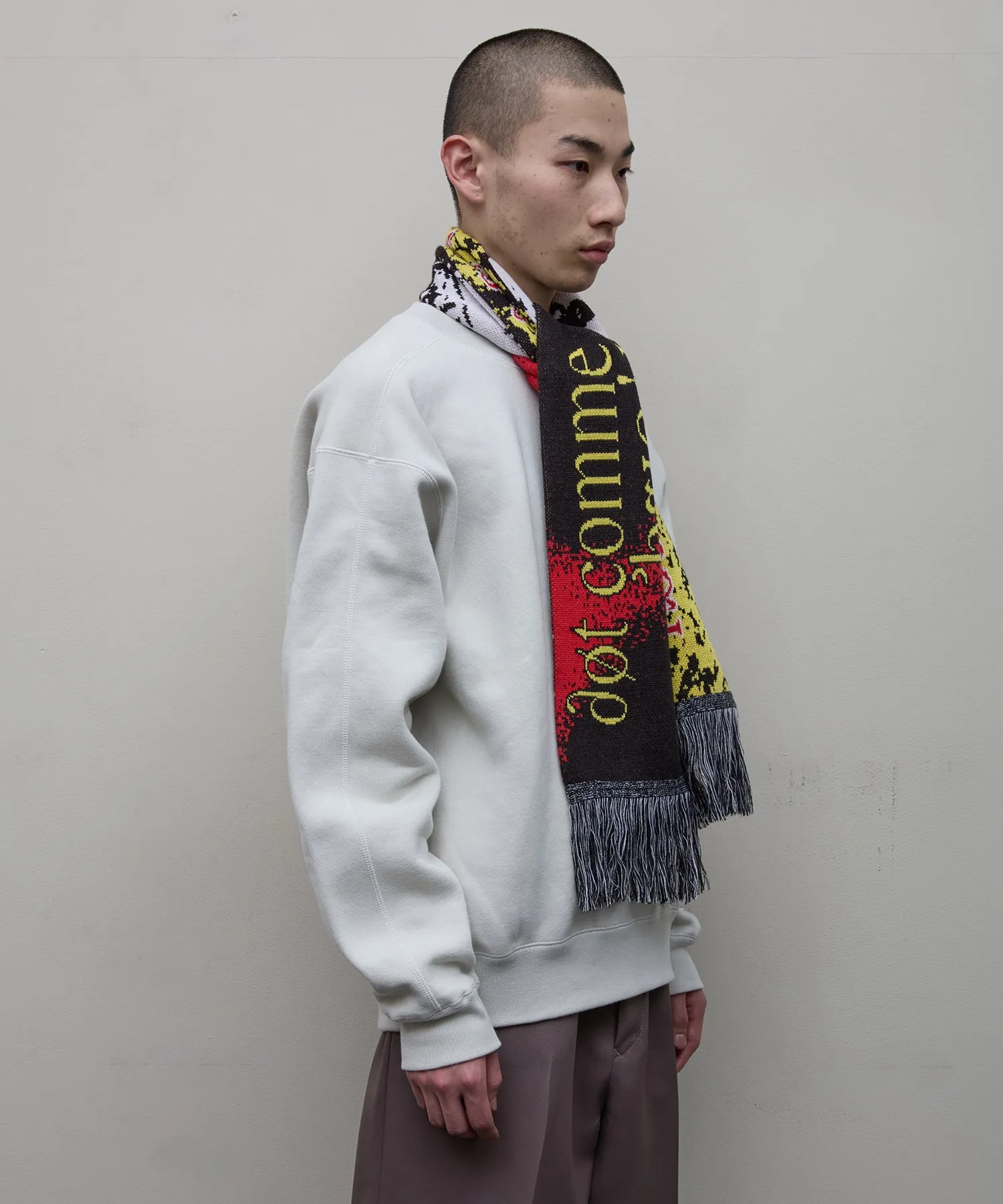 JACQUARD KNIT SOCCER SCARF