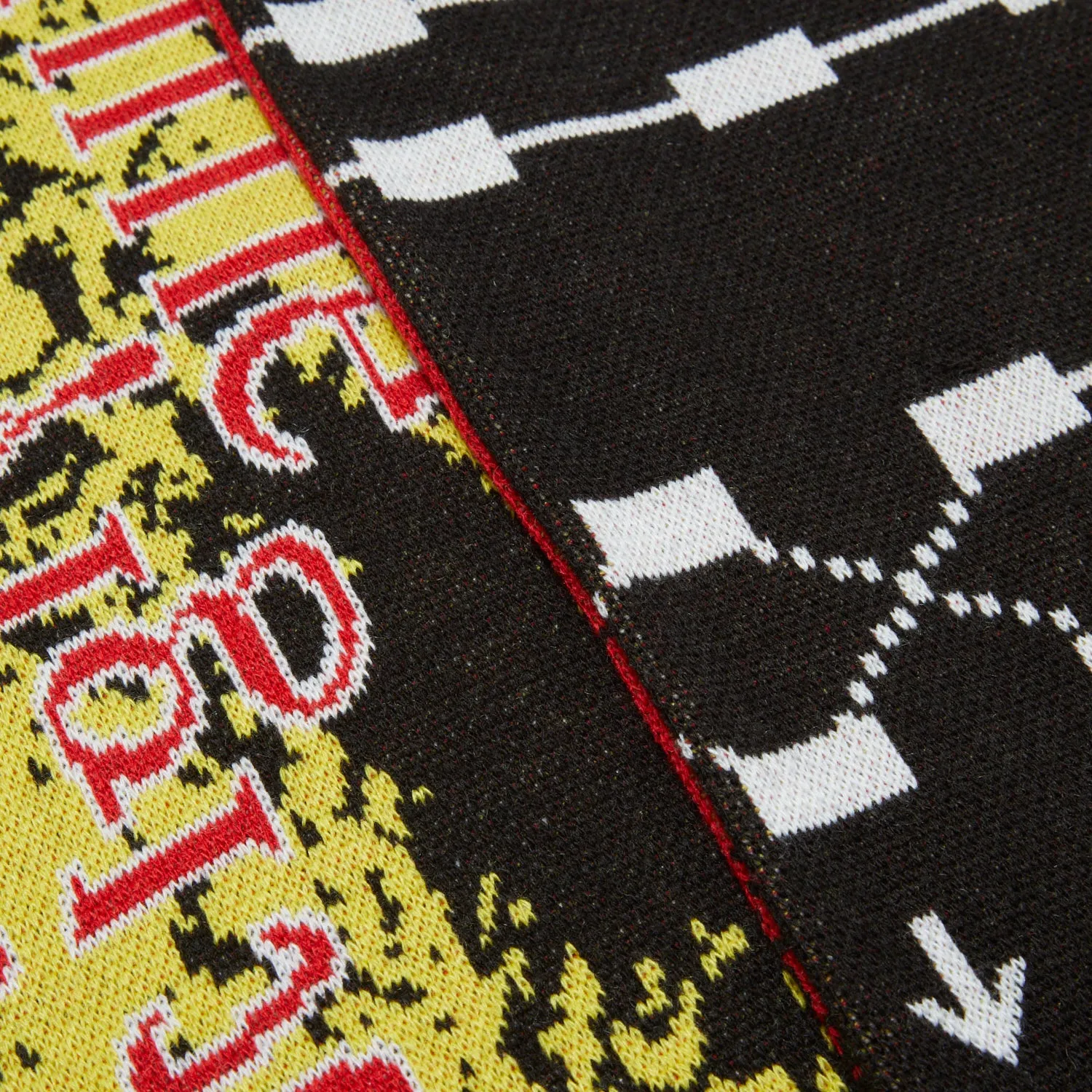 JACQUARD KNIT SOCCER SCARF