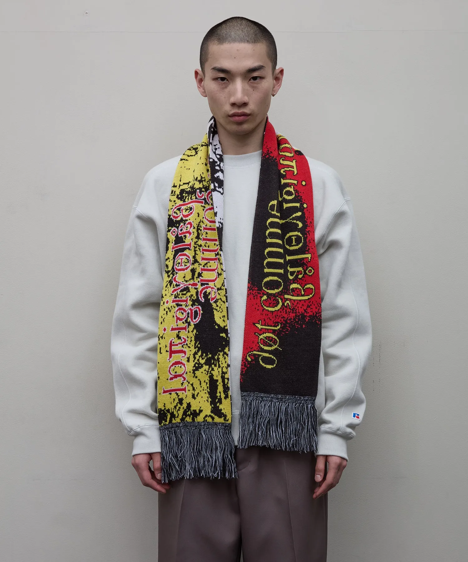 JACQUARD KNIT SOCCER SCARF