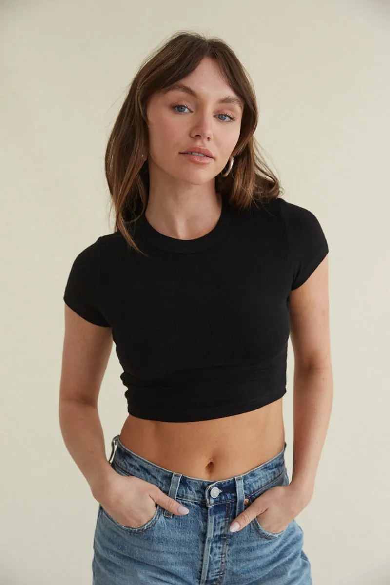 Nessa Ribbed Baby Tee