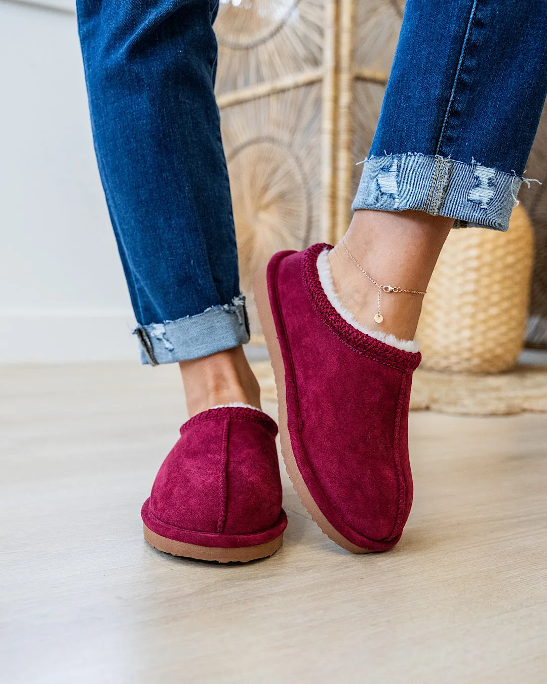 NEW! Very G Cheers Slippers - Maroon