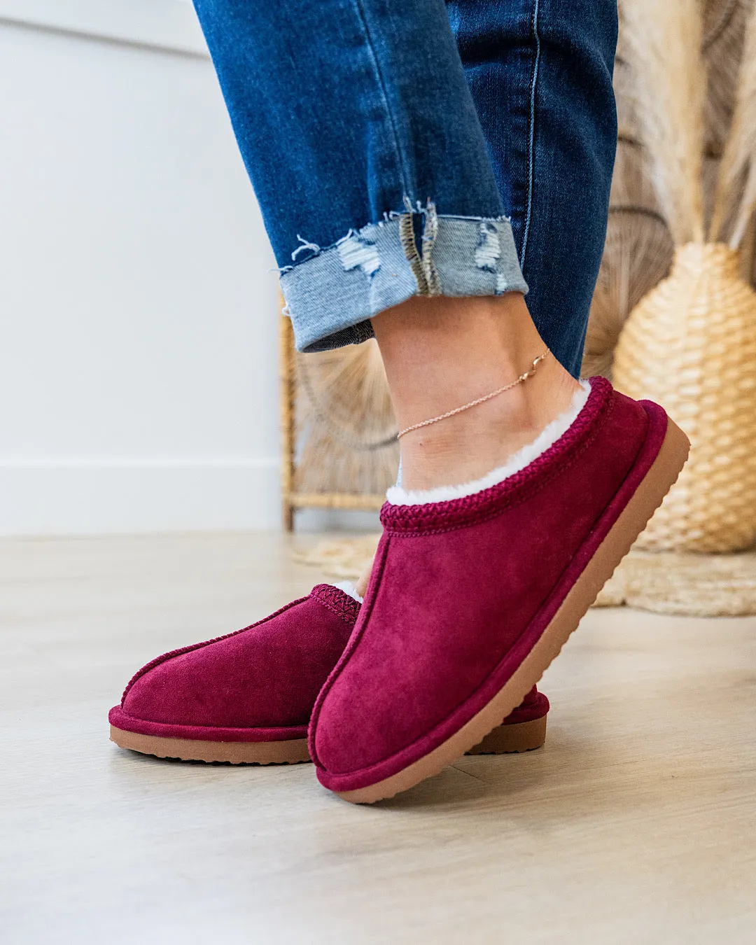 NEW! Very G Cheers Slippers - Maroon