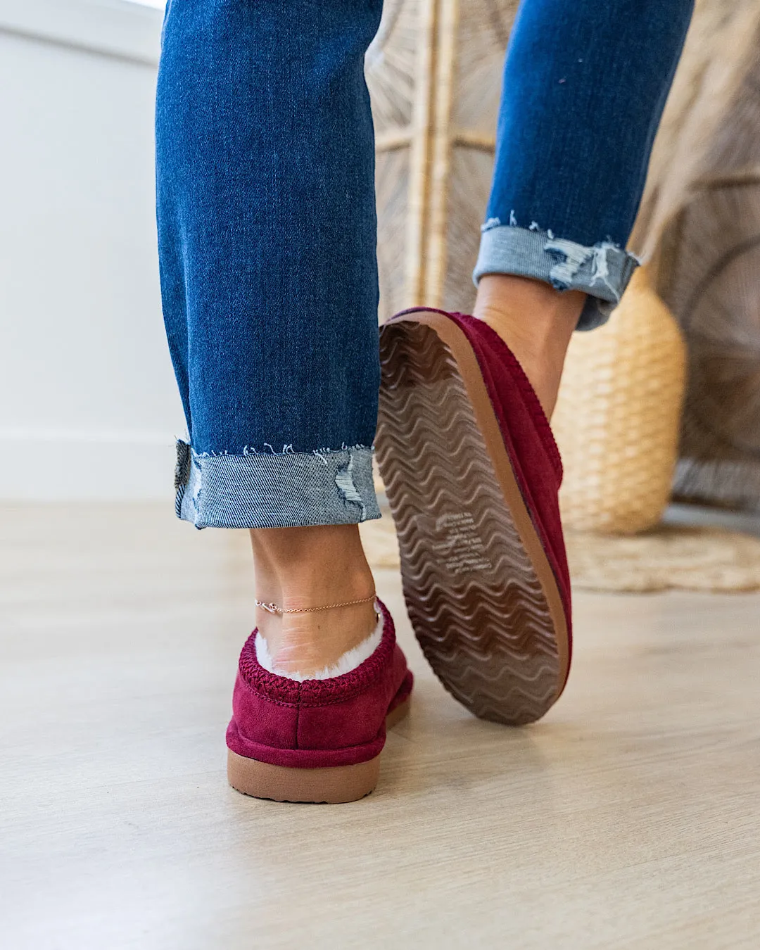 NEW! Very G Cheers Slippers - Maroon