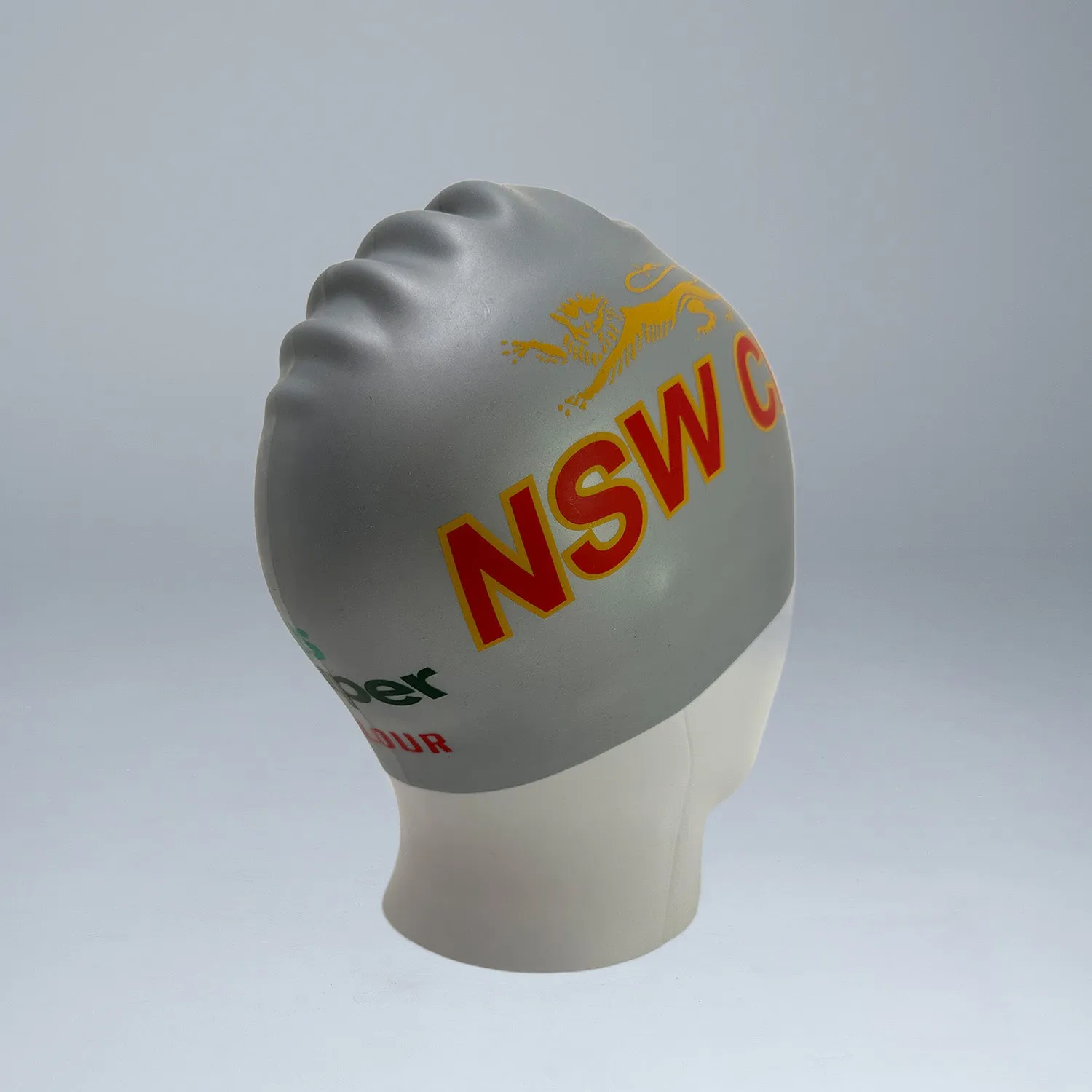 NSW CIS Swim Cap - Silver