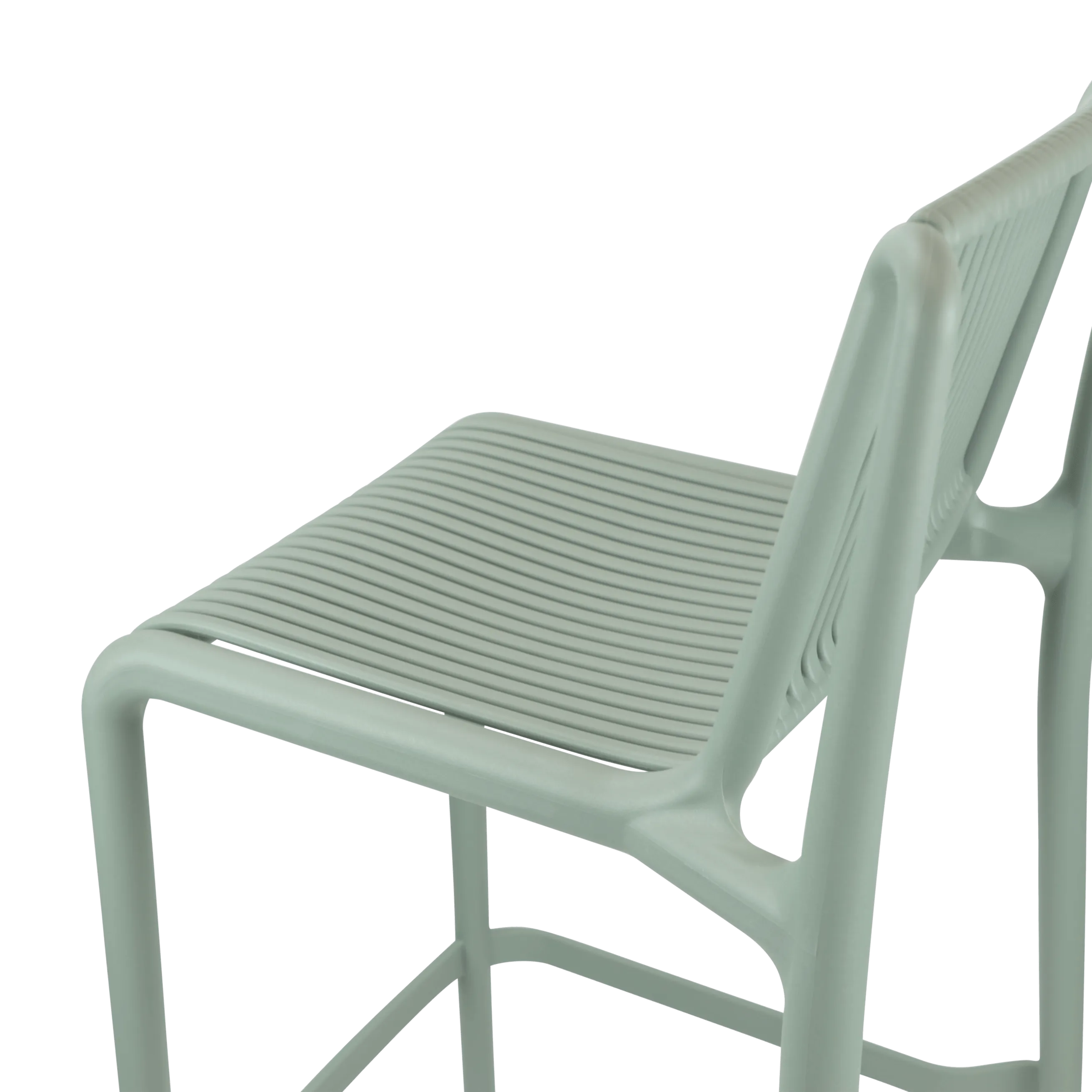 Paros UV Plastic Outdoor Bar Stool (PP) in Sage