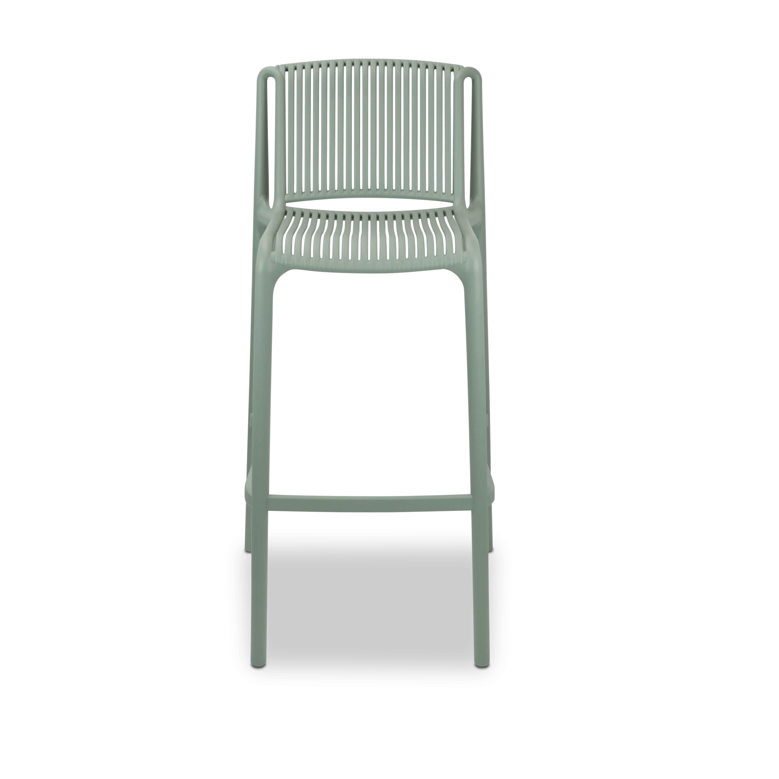 Paros UV Plastic Outdoor Bar Stool (PP) in Sage