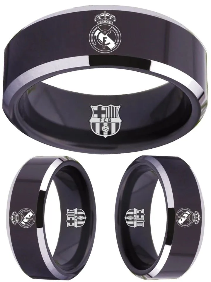 Real Madrid Ring Madrid C.F. Ring 8mm Black Ring #realmadrid