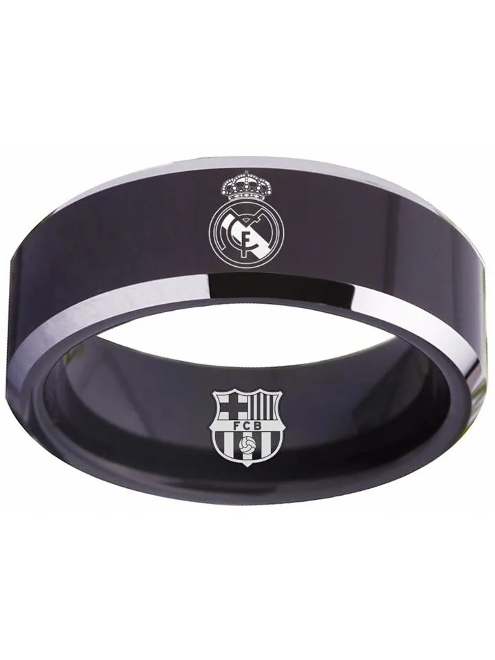 Real Madrid Ring Madrid C.F. Ring 8mm Black Ring #realmadrid