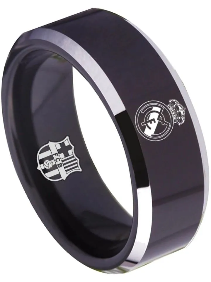 Real Madrid Ring Madrid C.F. Ring 8mm Black Ring #realmadrid