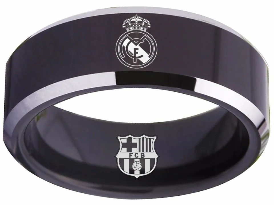 Real Madrid Ring Madrid C.F. Ring 8mm Black Ring #realmadrid