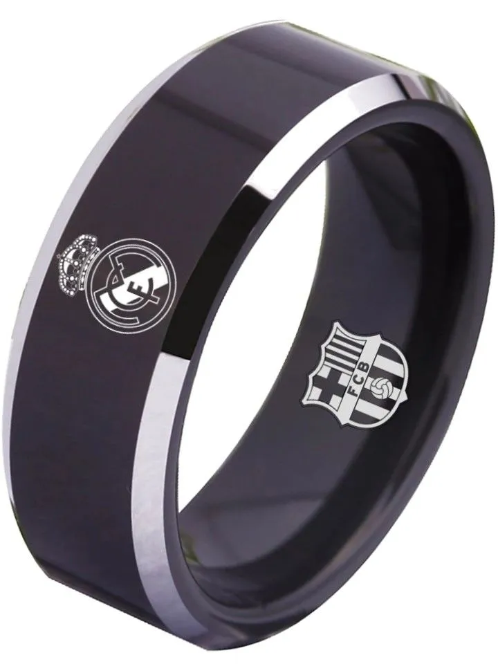 Real Madrid Ring Madrid C.F. Ring 8mm Black Ring #realmadrid